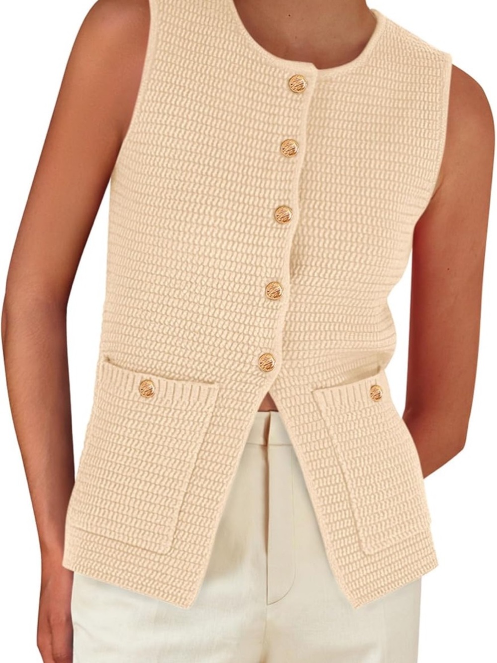 NWT Pretty Garden Sweater‎ Vest S J75